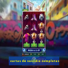 cartas de suicidio completas